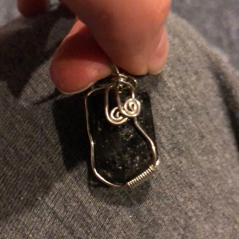 Black stone pendant